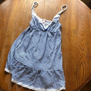 Victoria’s Secret blue and white striped nightie